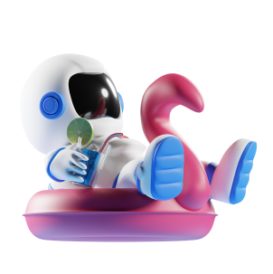 Astronaut flamingo